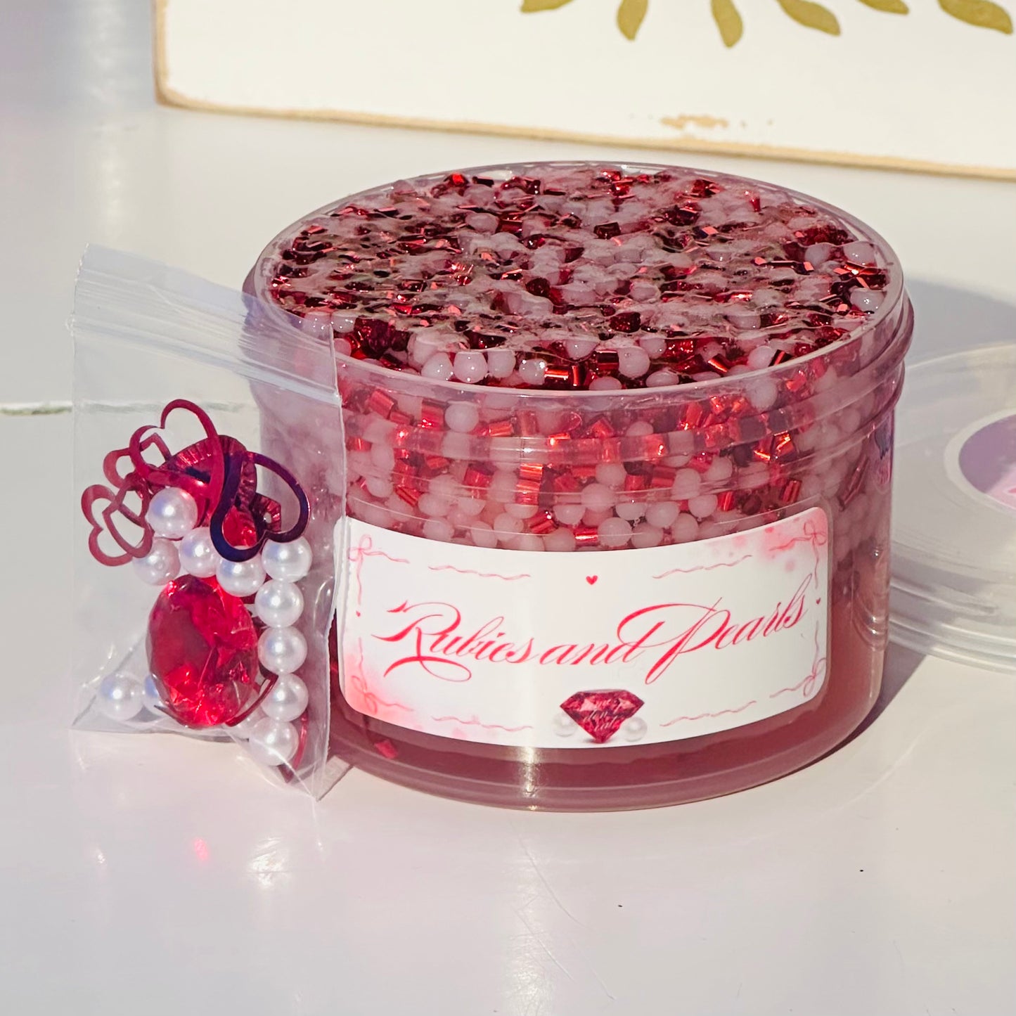 Rubies and Pearls - Bingsu Slushie Slime