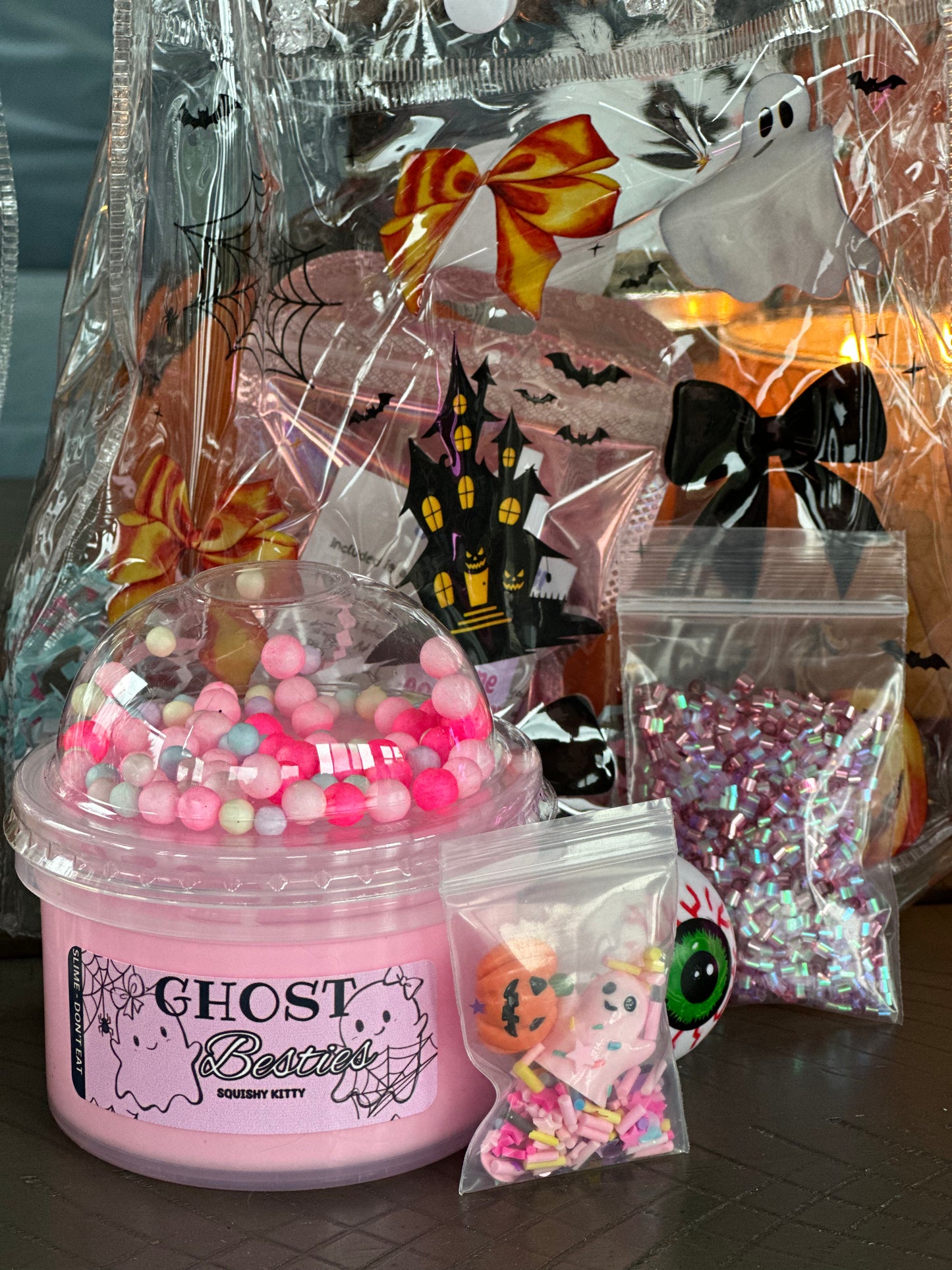 Ghost Besties - Thick and Glossy Halloween Slime Kit